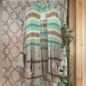 Free People multicolor oversized sweater